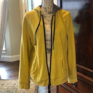 Boden hooded zip sweatshirt jacket